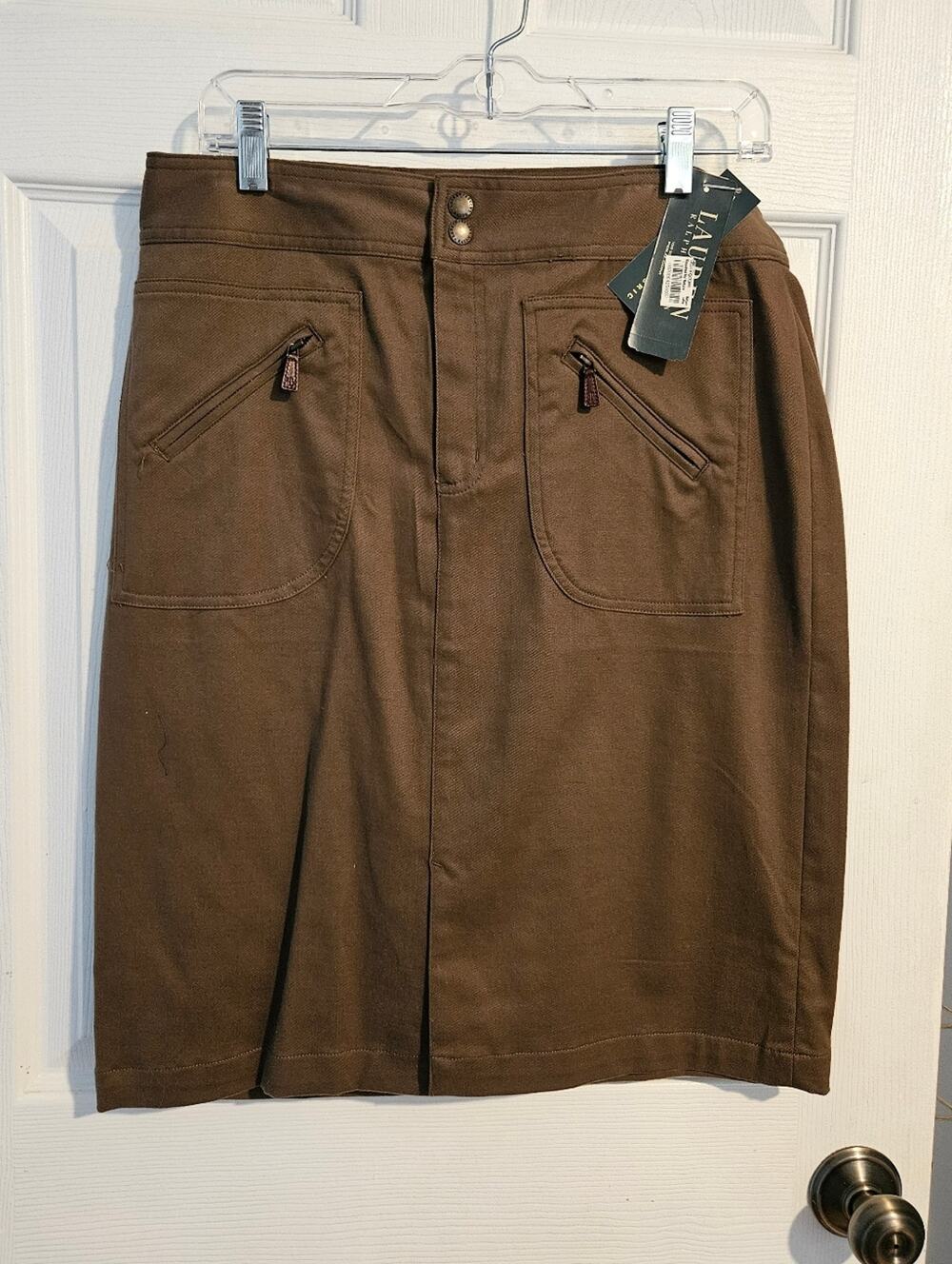 NWT Ralph Lauren Woman's brown skirt size 10